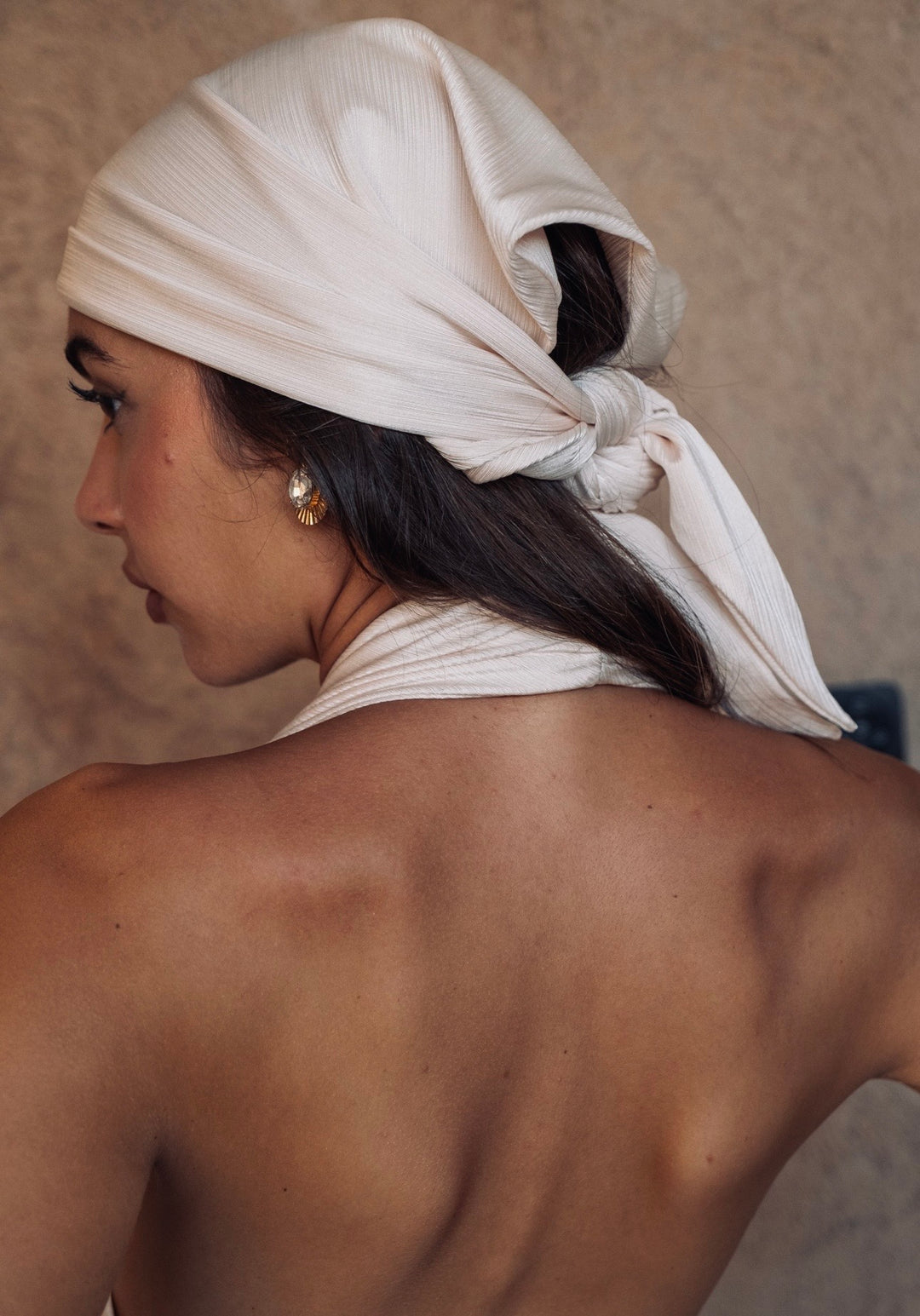 The Amalfi Headscarf In Rose