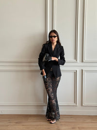 Black Floral Maxi Skirt