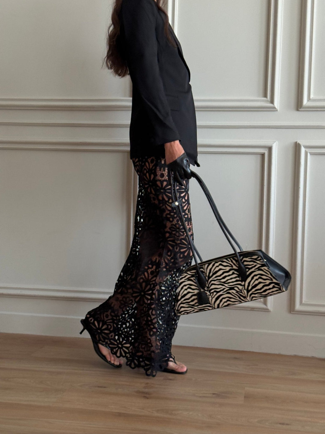 Black Floral Maxi Skirt - Melissa Phair