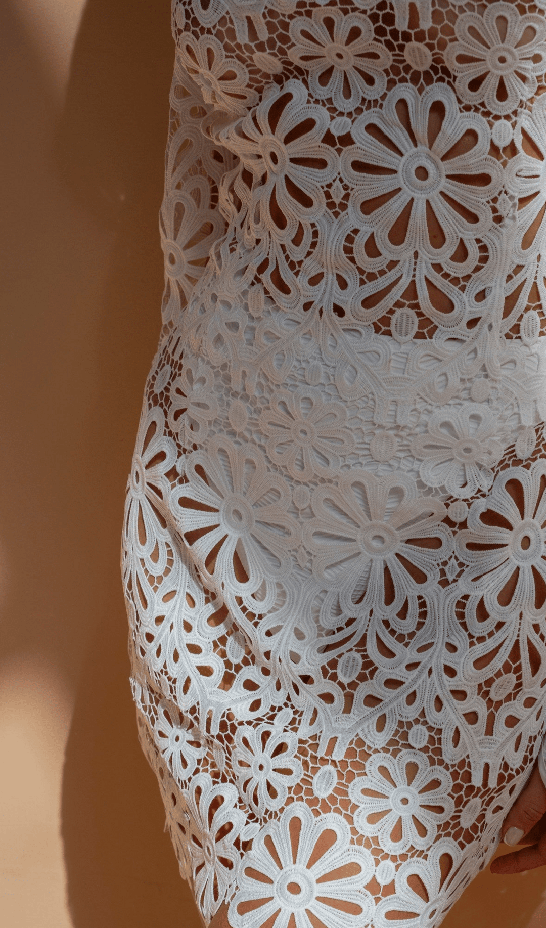 Crochet Floral Mini Dress - www.melissaphair.com
