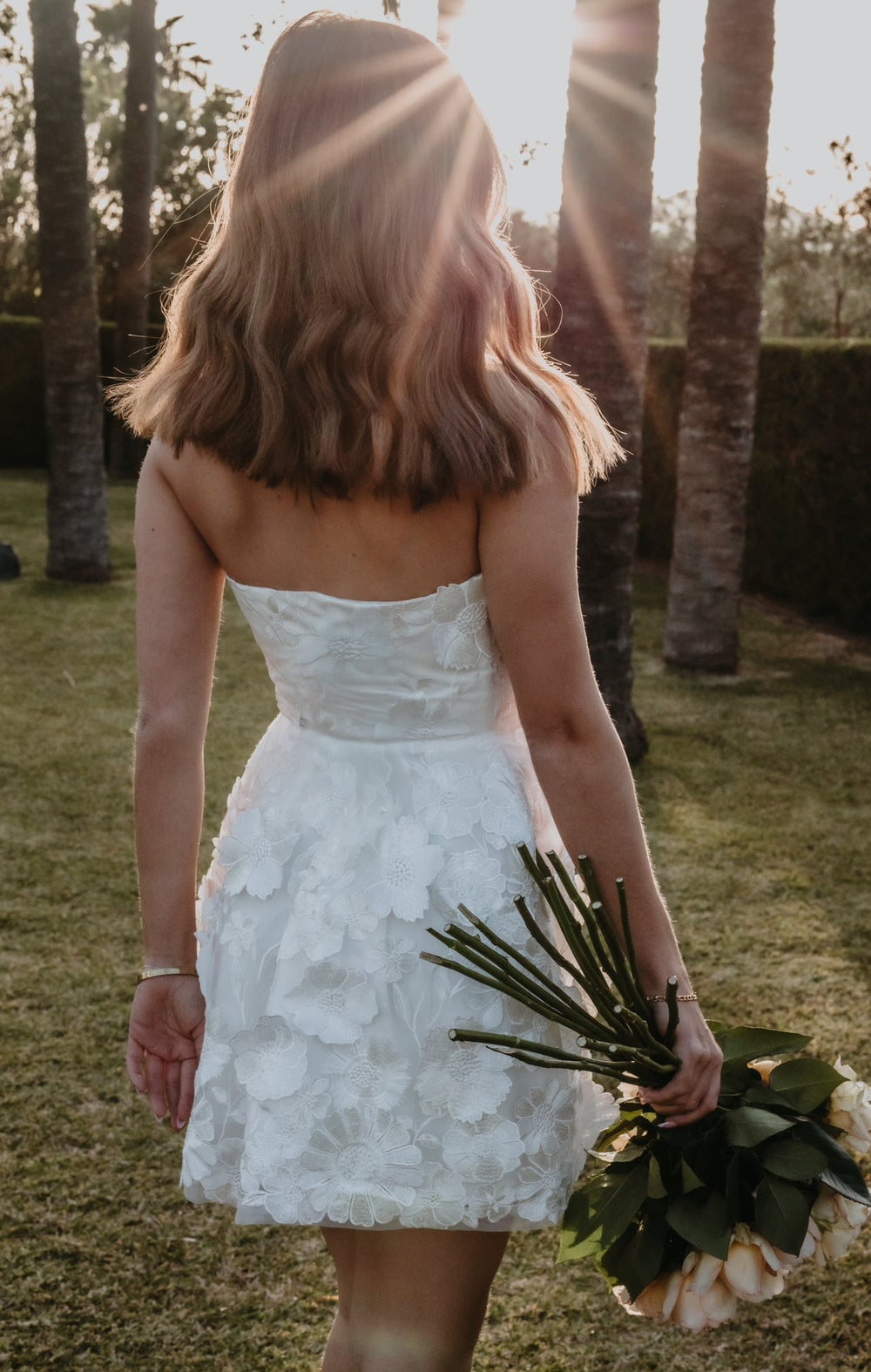 Floral Bridal Mini Dress - www.melissaphair.com
