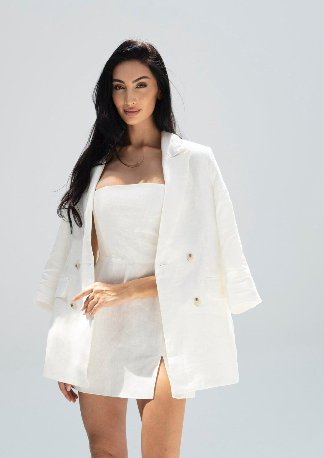Monte Carlo Linen Tailored Blazer - www.melissaphair.com