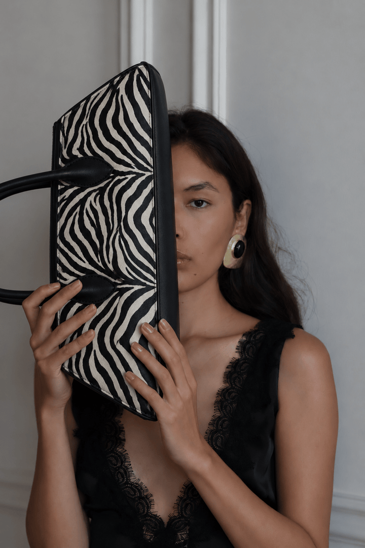 The Maggie Bag in Zebra Ponyhair - Melissa Phair
