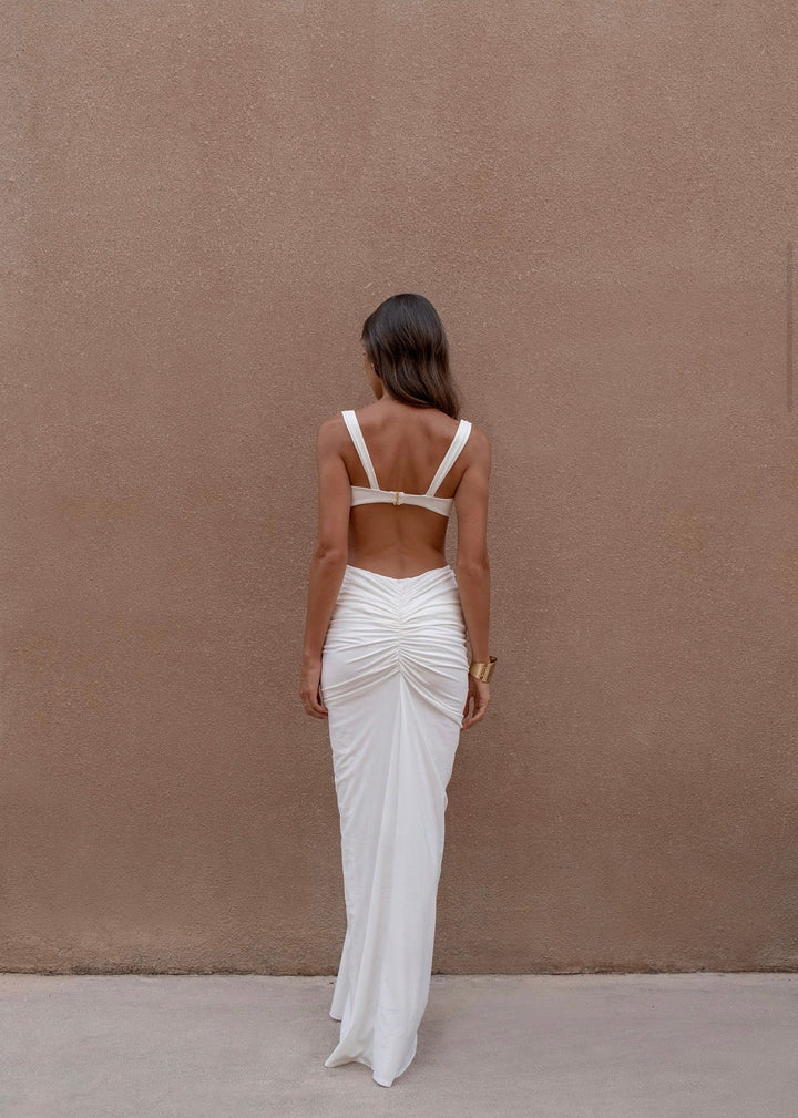The Monaco Bikini Top in White - www.melissaphair.com