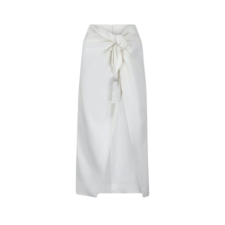 Eos Midi Skirt | White - www.melissaphair.com