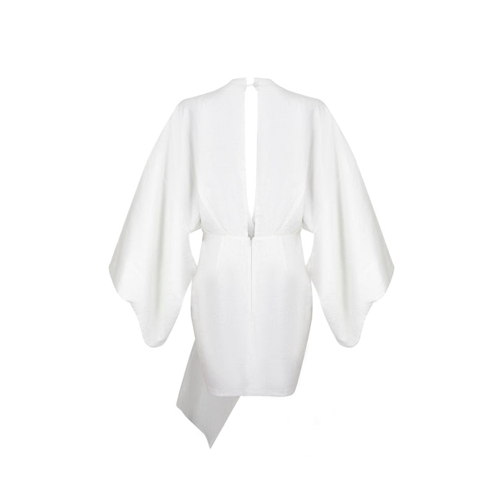 Melissa Kimono Mini Dress | White - www.melissaphair.com