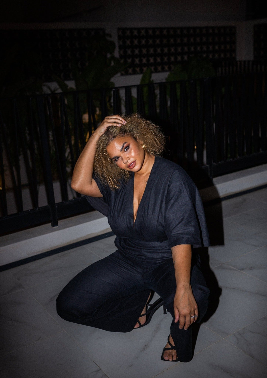 The Melissa Jumpsuit in Black Linen - www.melissaphair.com